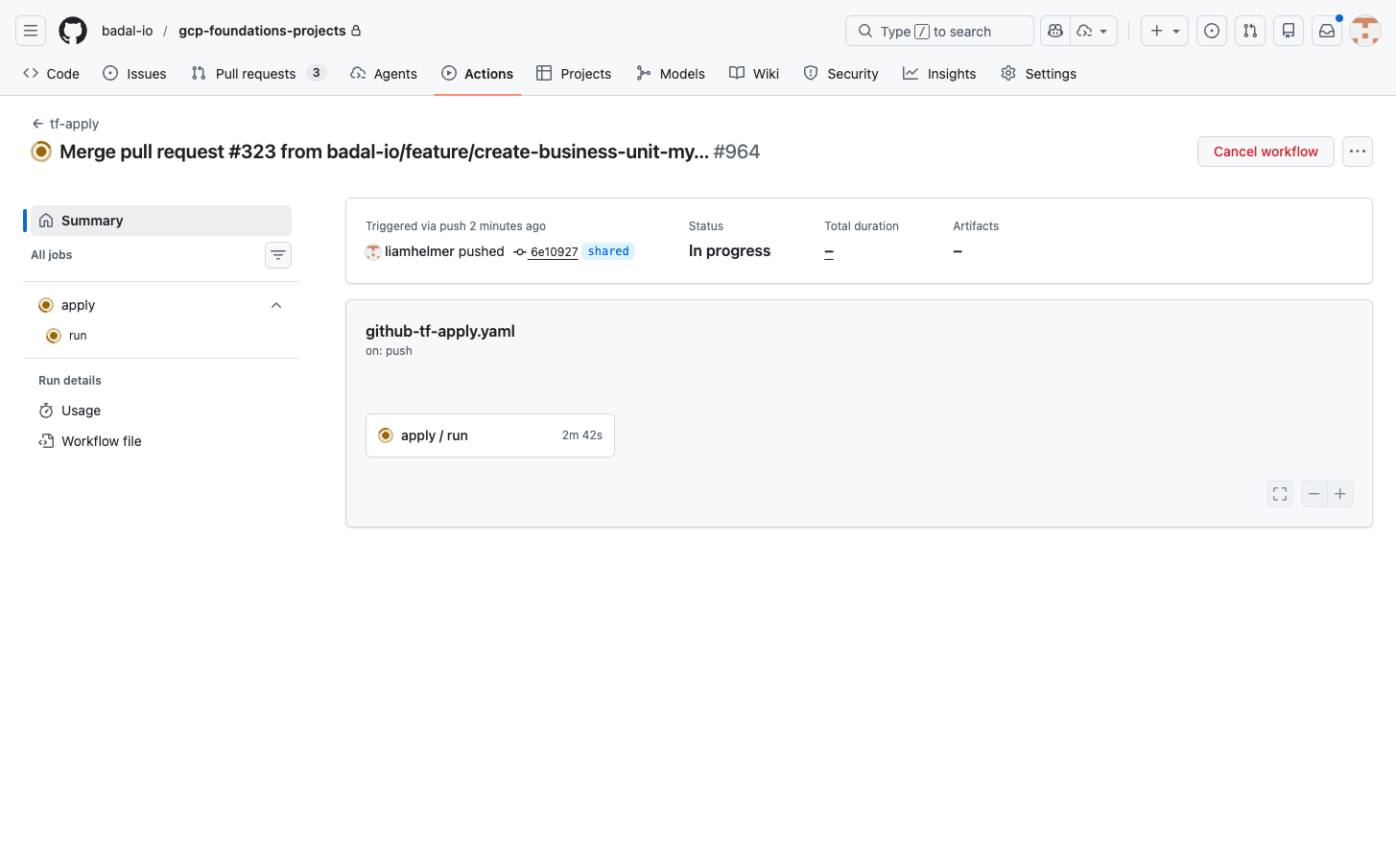 GitHub Actions Apply